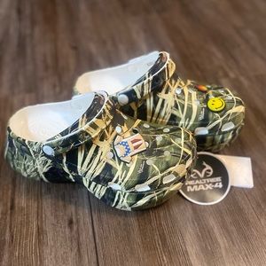 Limited Edition Bae Platform Camo crocs with Jibbitz